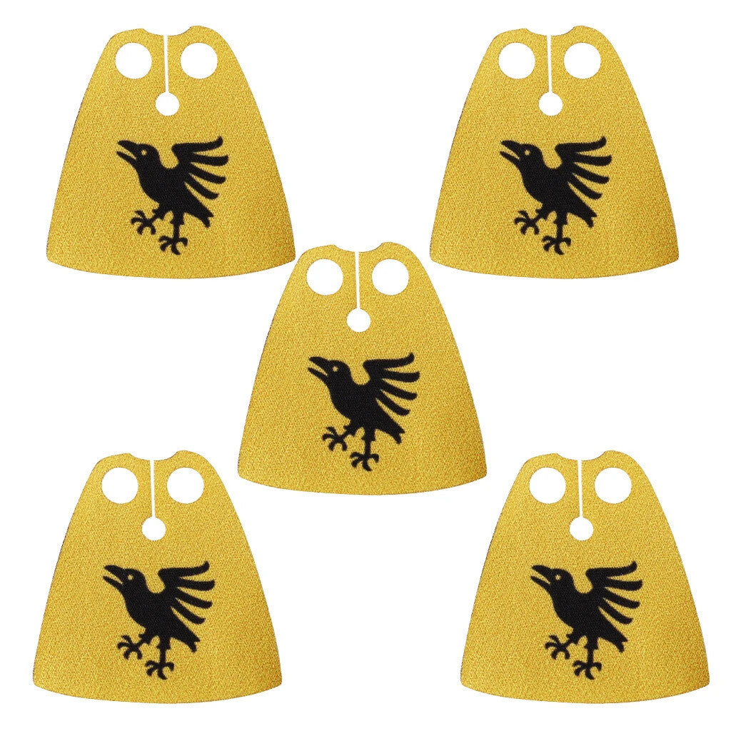 Medieval Military Officer Cape Lion Knights Fur Cloak For LEGO Building Blocks Brick Toy