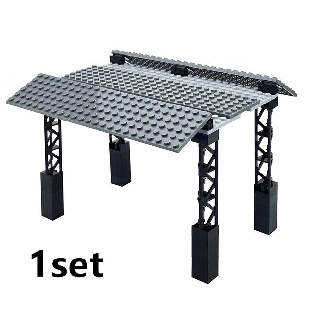 City Train Bridge Traffic Light for Lego Kit Building Blocks Sets DIY - 14 types