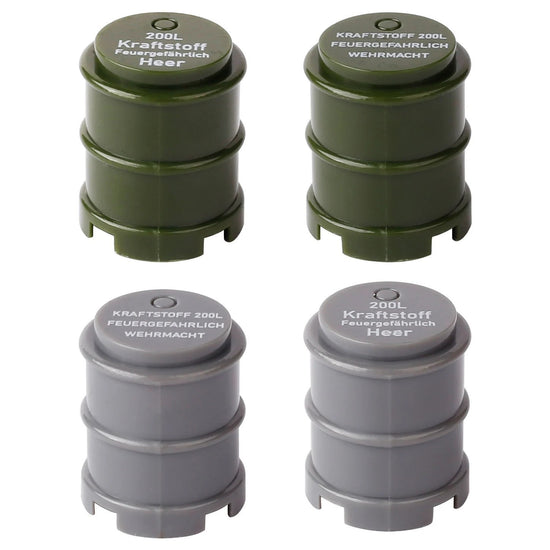 Military Oil Drum Fuel Tank Army War Scene For LEGO Building Blocks Brick Toy
