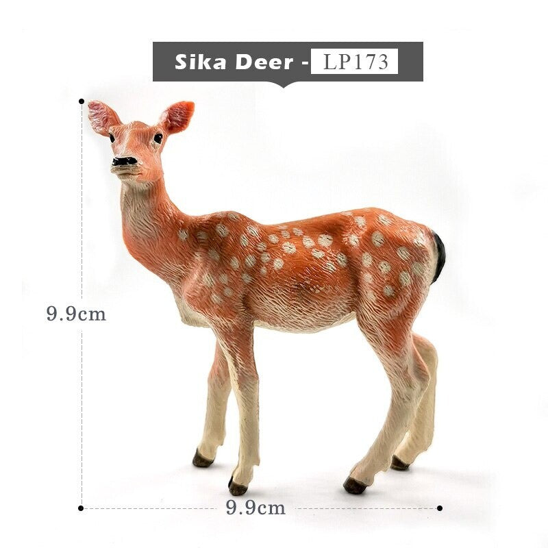 1pc Sika Deer Reindeer Elk Simulation Animal Miniature Art Toy Figure Doll DIY