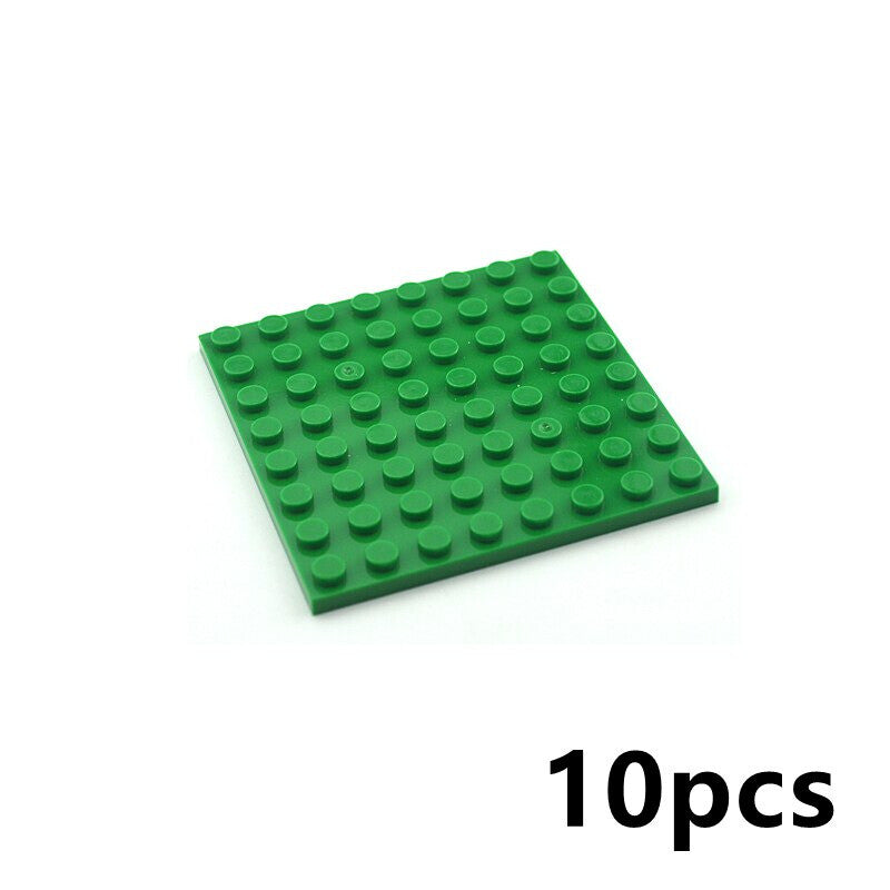 Building Blocks Dots base plates & Pillars DIY - 8x8 10pcs - 8 Colors