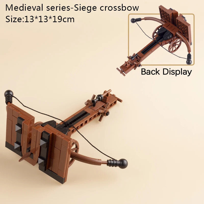 MOC Medieval Military Castle Siege Weapons War Army Knights For LEGO Building Blocks Set