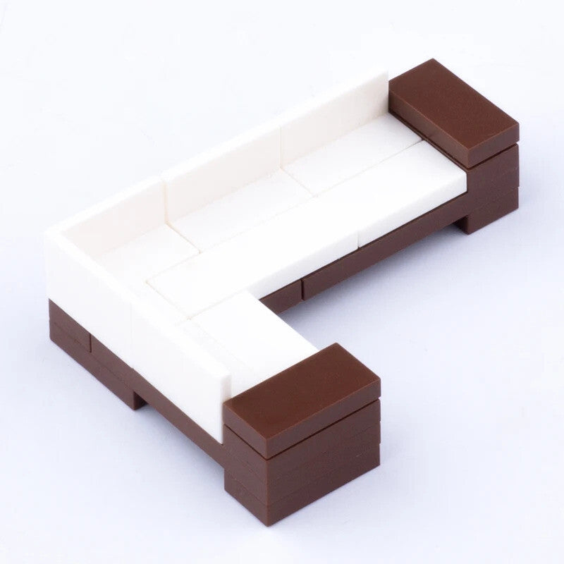 MOC City House Furniture Piano TV Sofa Parts for Lego Sets Building Blocks Set