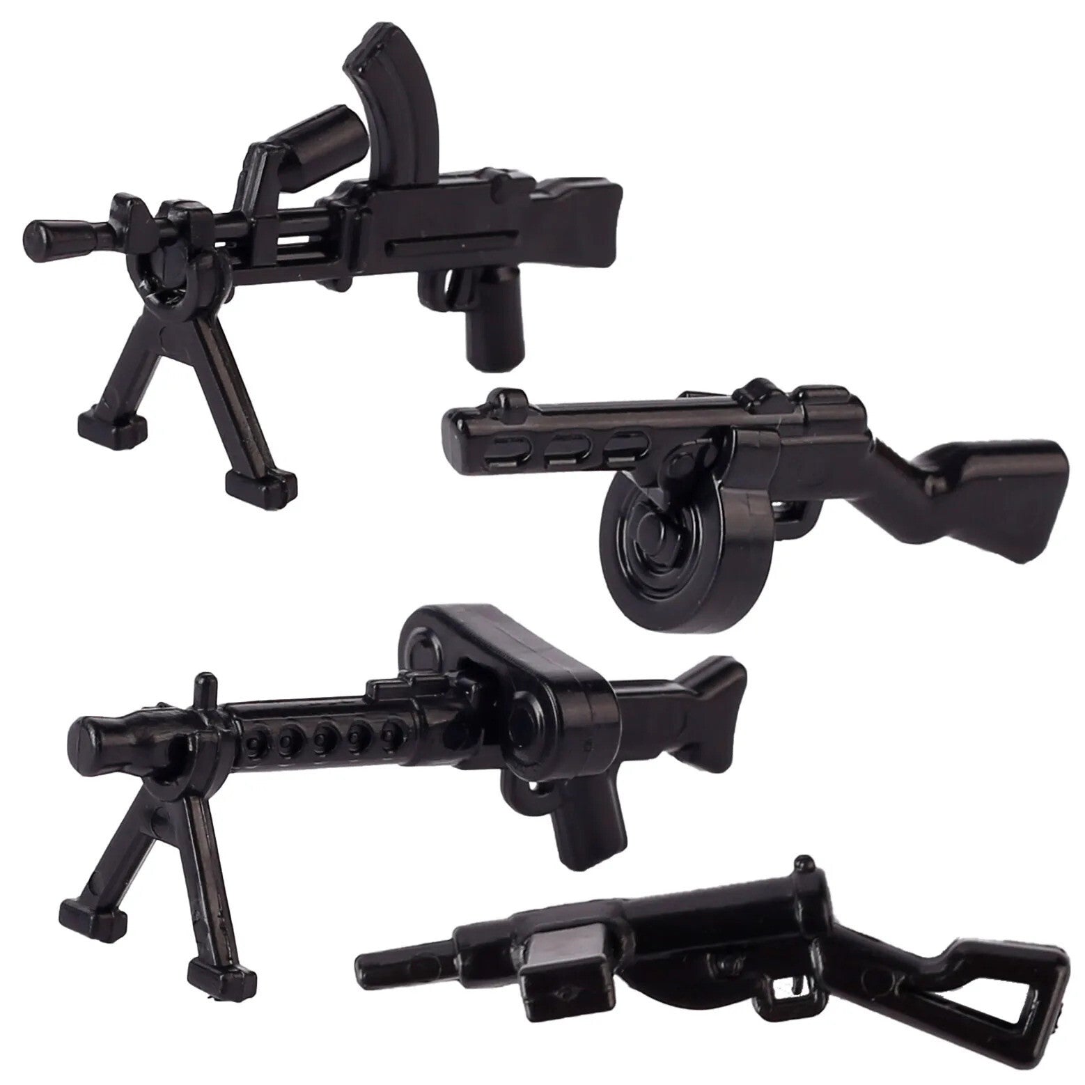 Military Soldier MOC WW2 Gun Arms 98K PPSH For LEGO Building Blocks Brick Toy