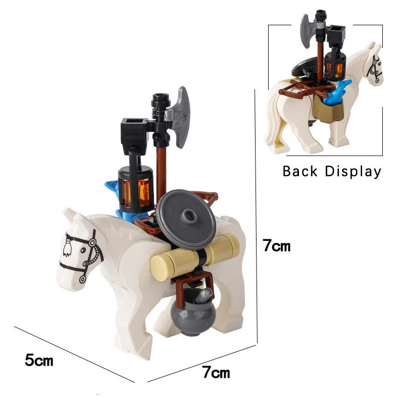 MOC Notice Board Bonfire Stove Medieval Town Street For LEGO Building Blocks Set