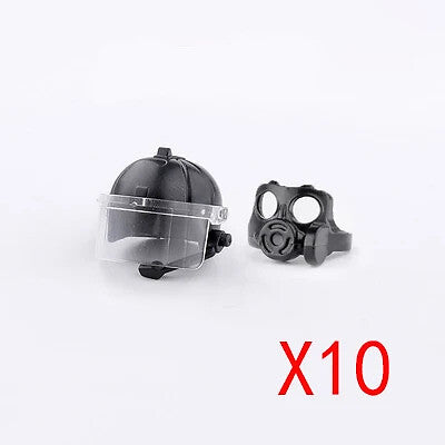 Military Solider Figures Helmets Mask weapon For LEGO Building Blocks Brick Toy