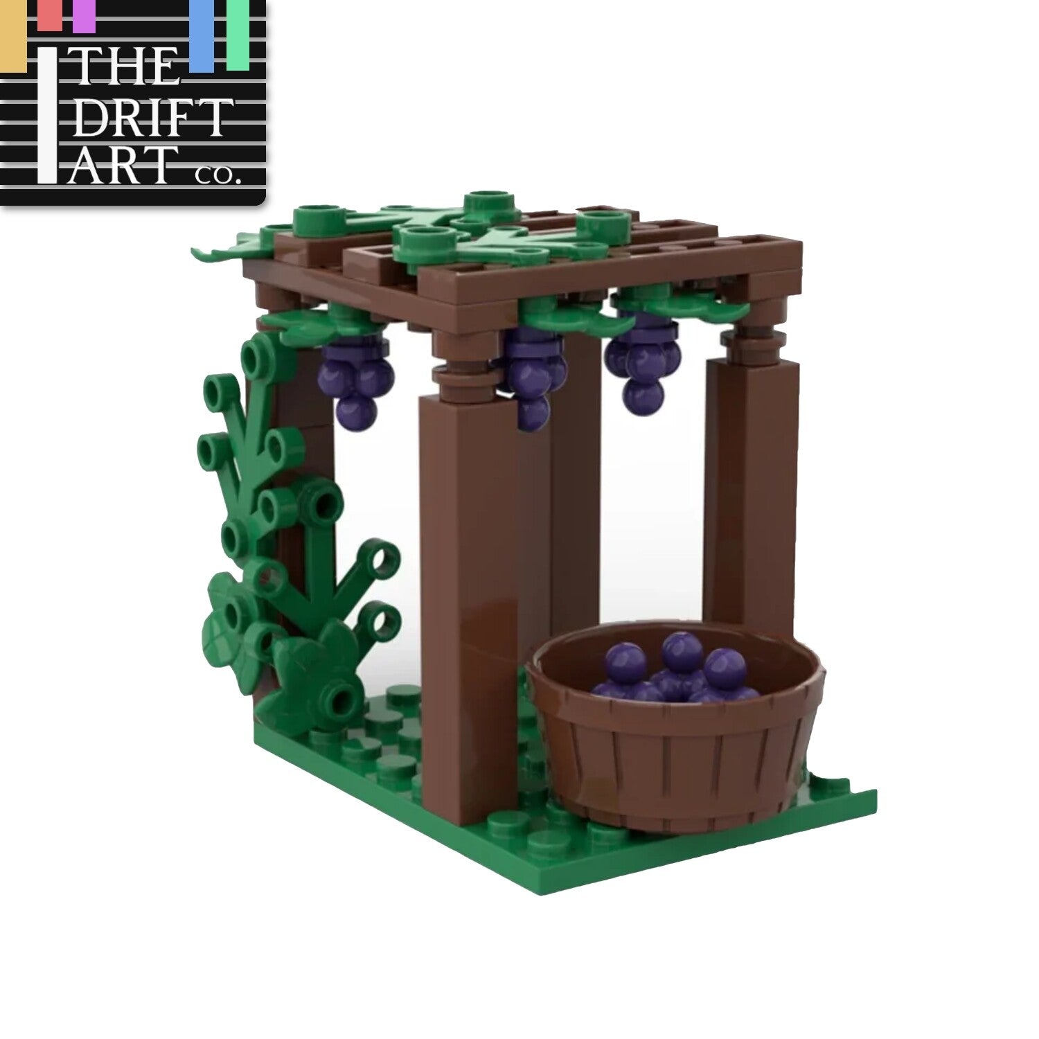 City Grape Trellis Parts for LEGO Kits Flower plant bricks Building Blocks DIY