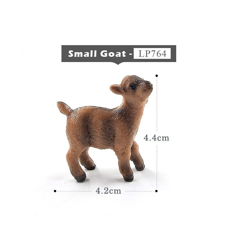 1pc Pig Cat Dog Rabbit Goat Sheep Duck Animal Miniature Art Toy Figure Doll