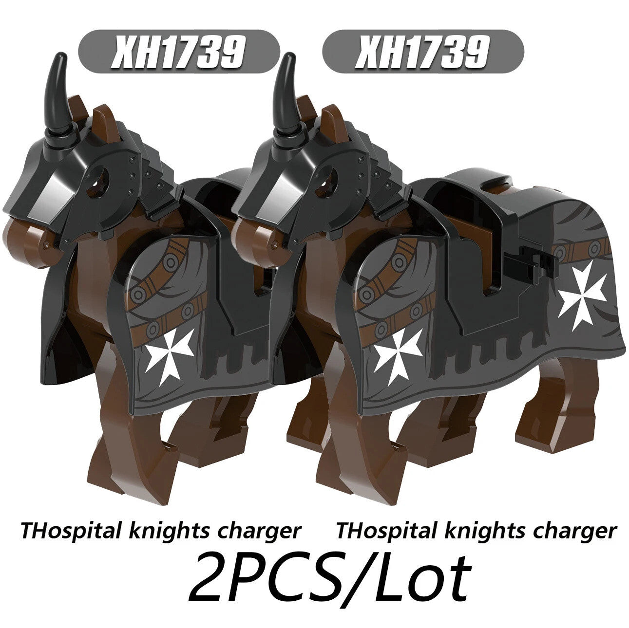 City Animals Medeival Military Knights Horse Warhorse Eagle for LEGO Building Blocks Sets