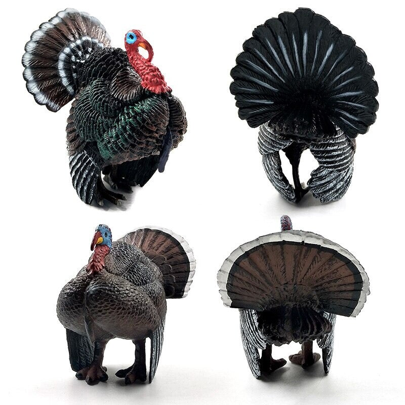 1pc Simulation turkey bird Chicken Farm Animal Miniature Art Toy Figure Doll