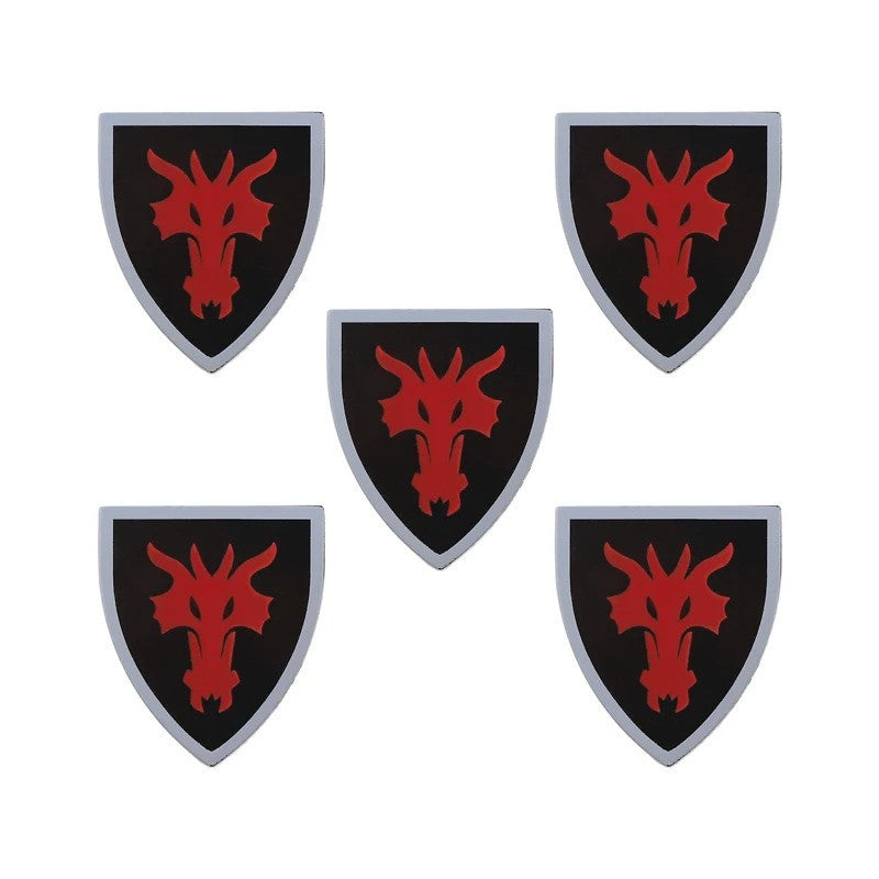 Medieval Military Knights Wolf Shield Armor For LEGO Building Blocks Brick Toy