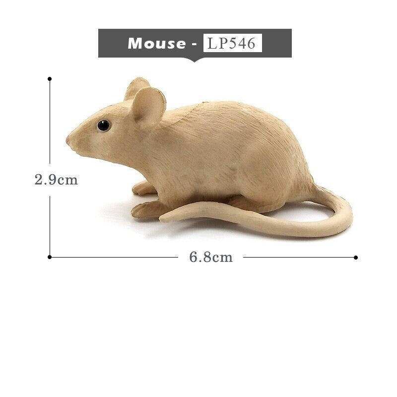 1pc Rodent Mouse Rat Animal Miniature Garden Craft Home Art Toy Figure Doll DIY