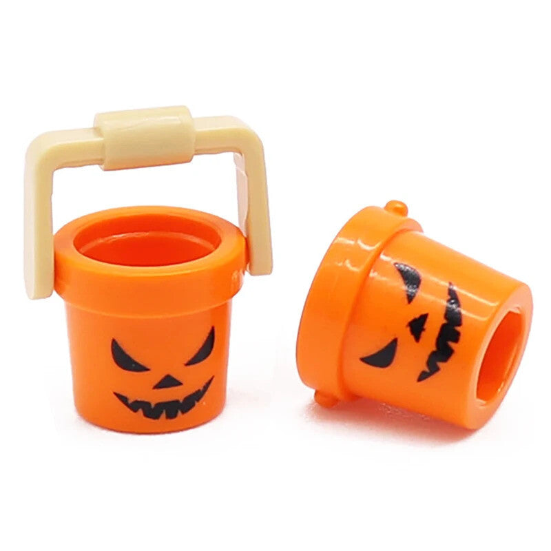 MOC Ghost Head Halloween Green Evil Spirits Pumpkin For LEGO Building Blocks Set