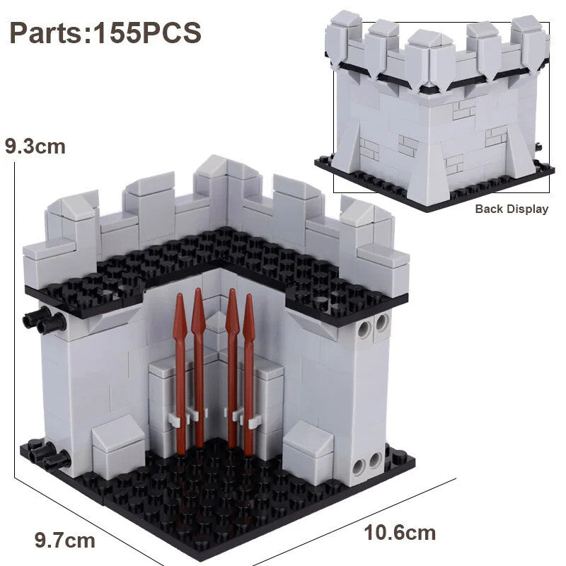 MOC Medieval Military Castle Siege Weapons War Army Knights For LEGO Building Blocks Set