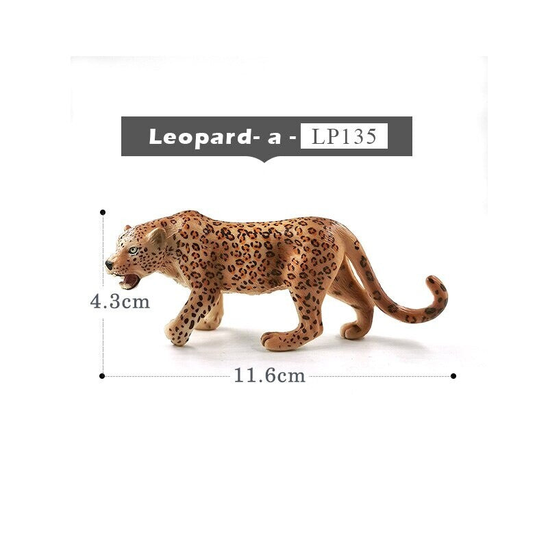 1pc Wolf Deer Leopard Alpaca Koala Antelope Animal Miniature Art Toy Figure Doll