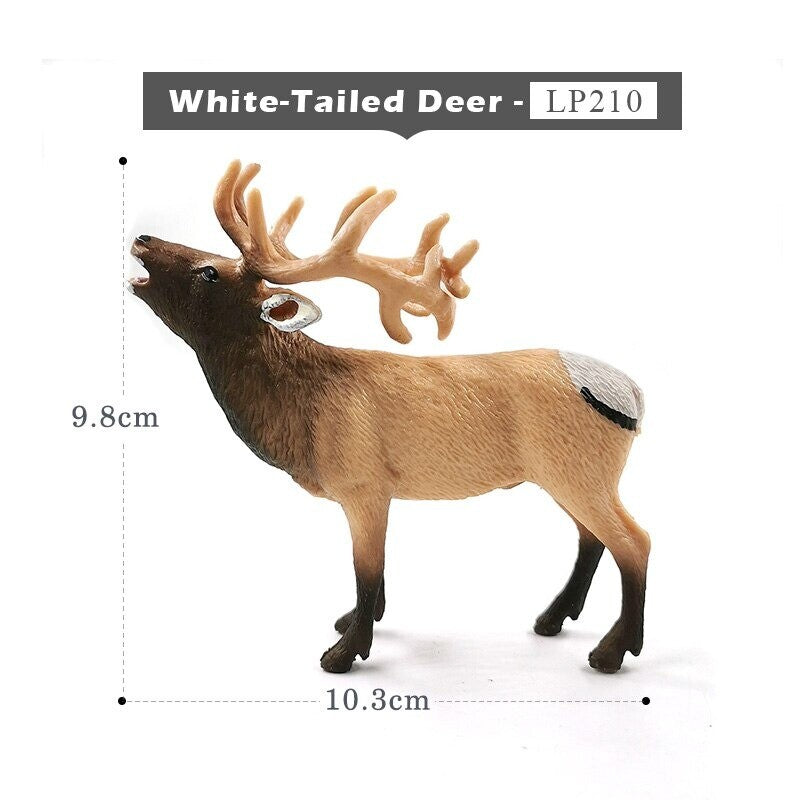 1pc Sika Deer Reindeer Elk Simulation Animal Miniature Art Toy Figure Doll DIY