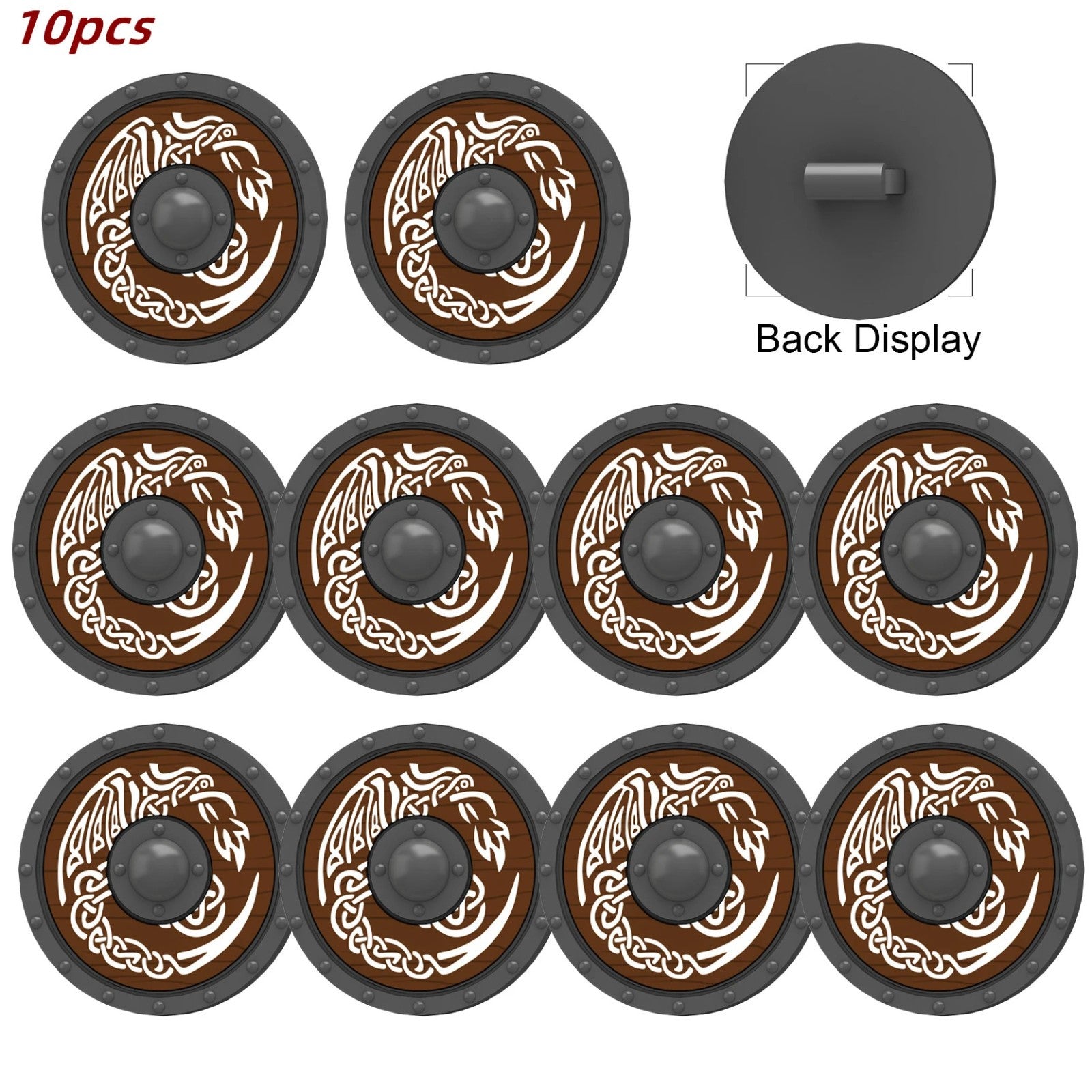 Medieval Military Knights Shields Middle Age For LEGO Building Blocks Brick Toy
