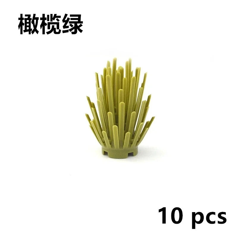City Tree Green Bush Garden MOC Flower Grass for Lego Building Blocks Sets DIY