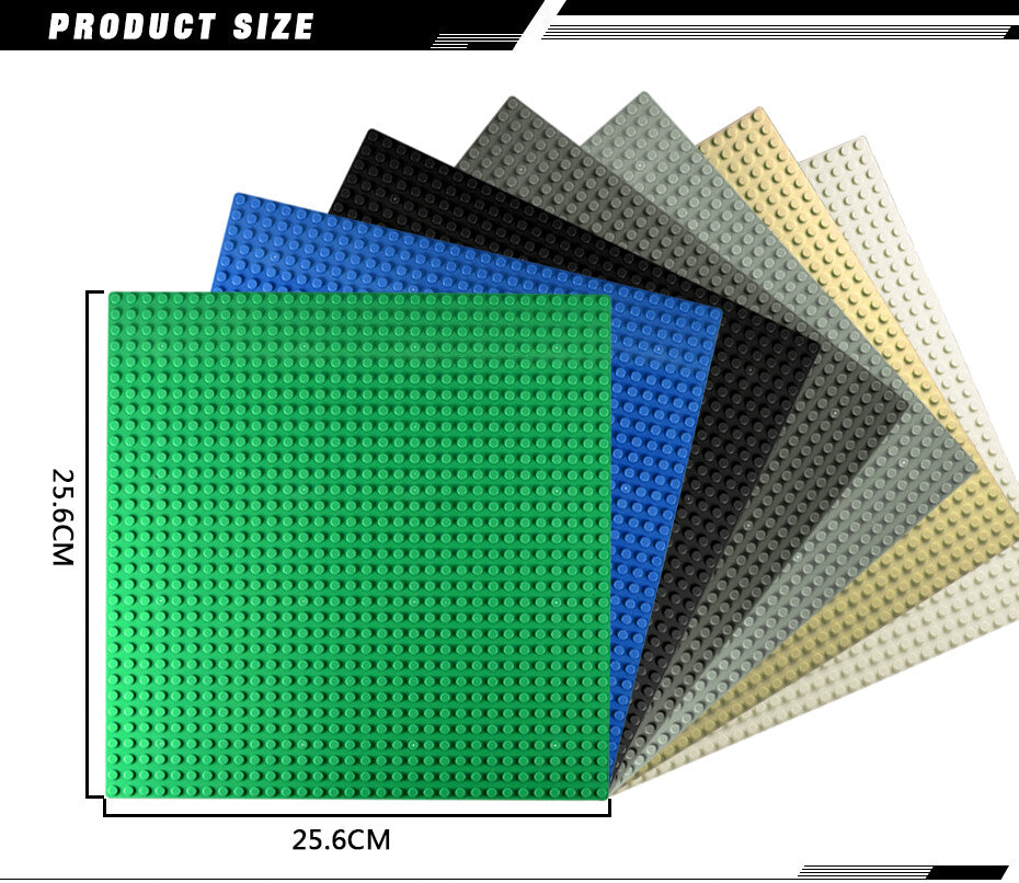 Building Blocks dots base plate for LEGO - Various Sizes - (16x32 16x16 & 32x32)