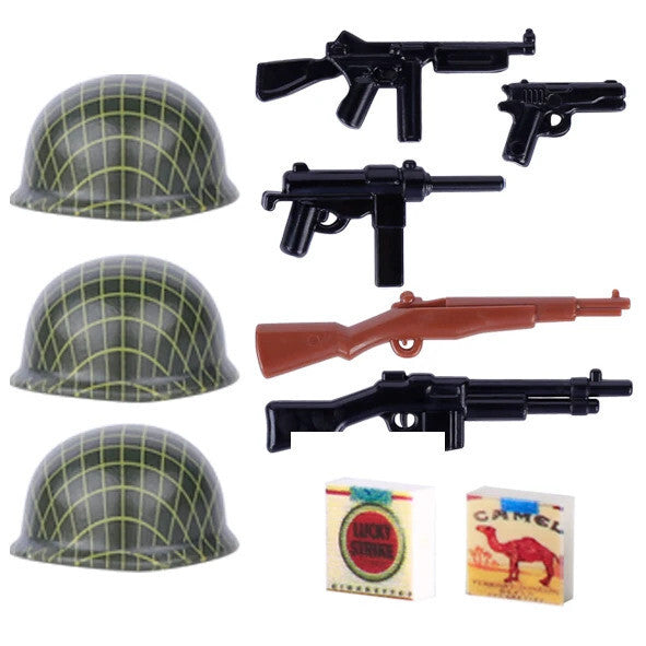 Military Soldier MOC WW2 Gun Arms 98K PPSH For LEGO Building Blocks Brick Toy
