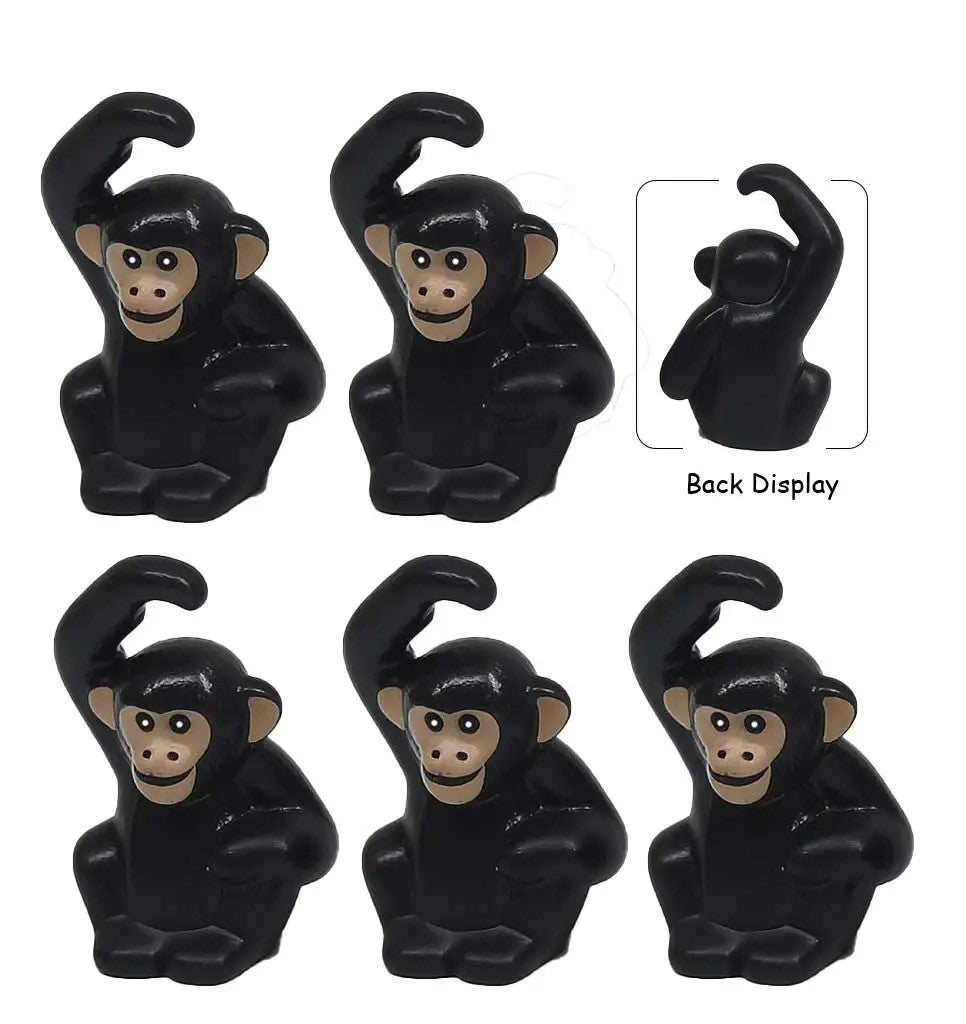 MOC Animal Monkey Ape Anglerfish Dragon Fish for LEGO Sets Building Block Set