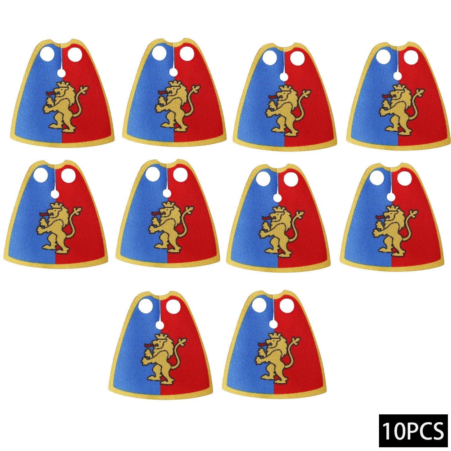 Medieval Military Officer Cape Lion Knights Fur Cloak For LEGO Building Blocks Brick Toy