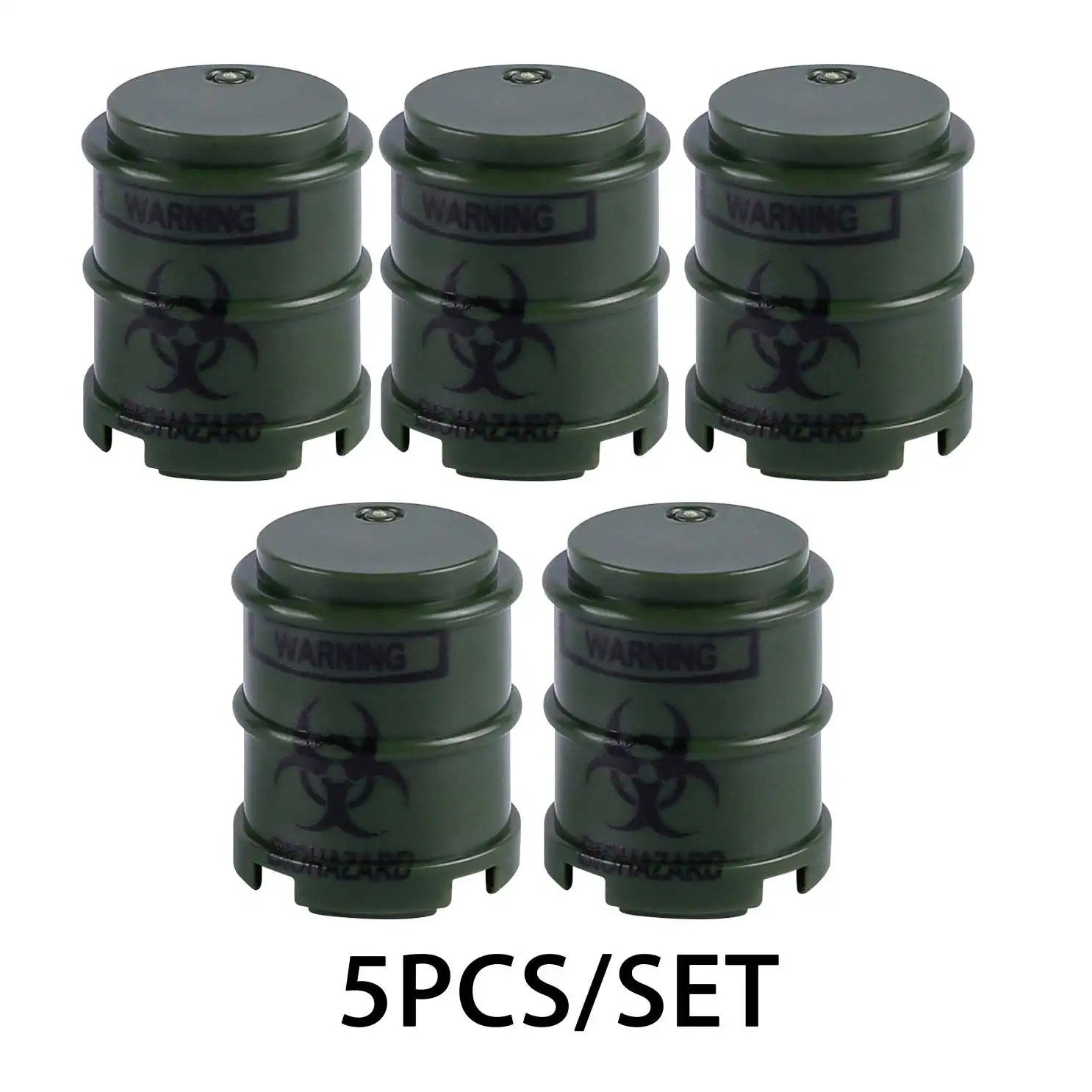 Military Oil Drum Fuel Tank Army War Scene For LEGO Building Blocks Brick Toy