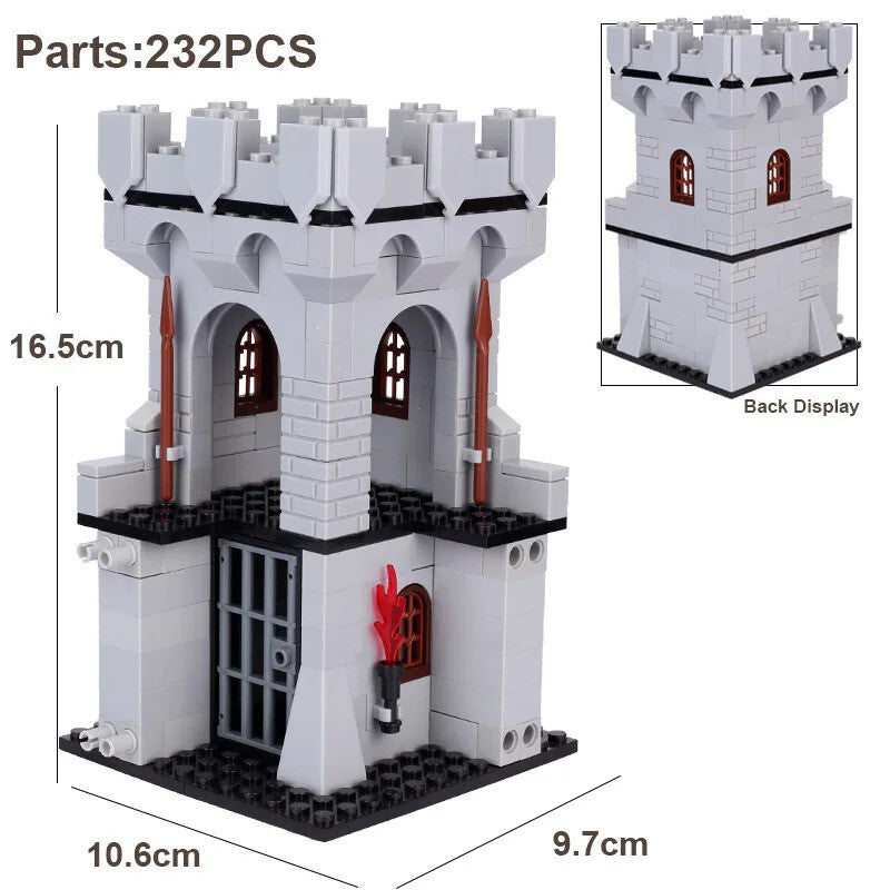 MOC Medieval Military Castle Siege Weapons War Army Knights For LEGO Building Blocks Set