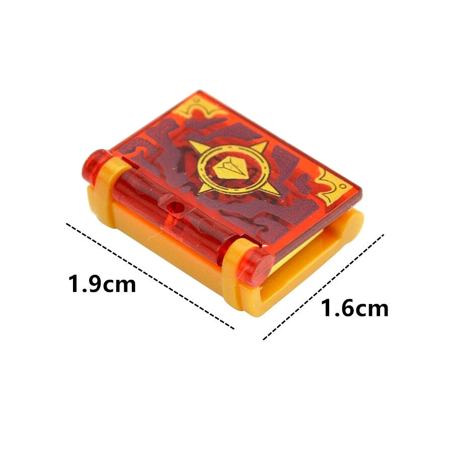 12pcs Magic Books Fantasy Wizard Witch City Building Blocks Bricks Toy DIY