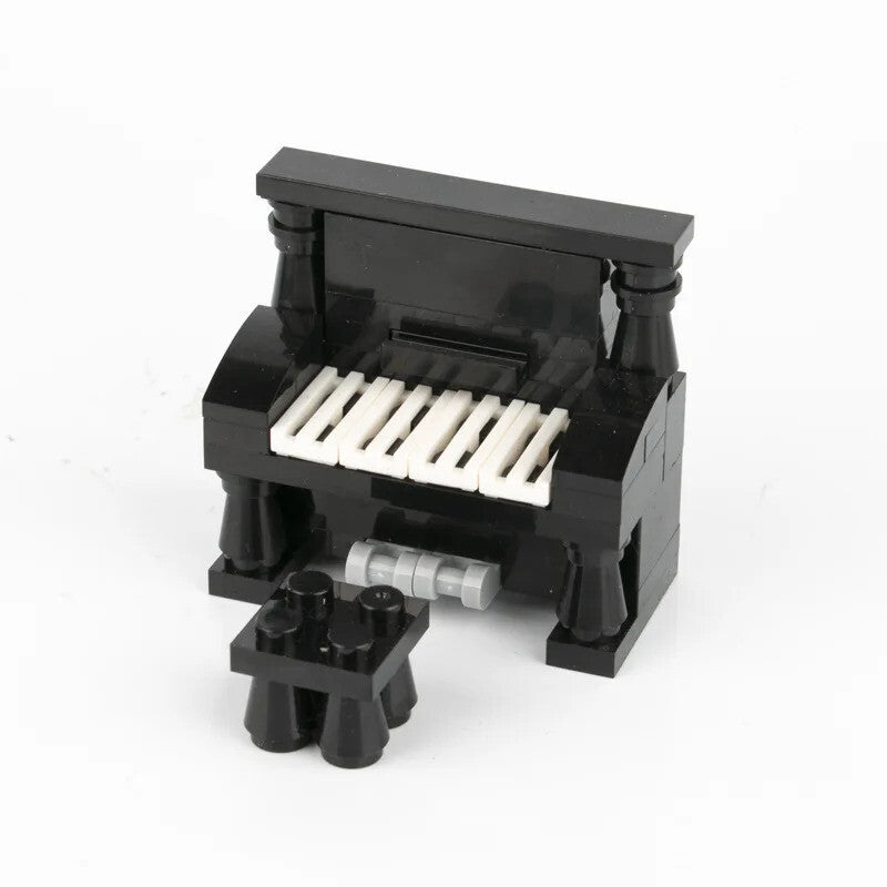 MOC City House Furniture Piano TV Sofa Parts for Lego Sets Building Blocks Set