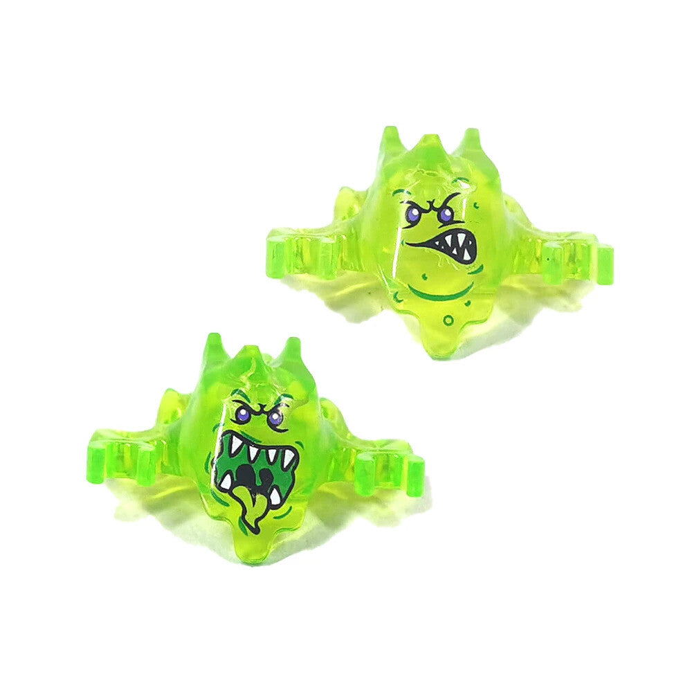 MOC Ghost Head Halloween Green Evil Spirits Pumpkin For LEGO Building Blocks Set