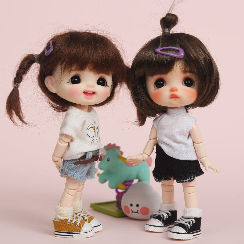 Accessories - Casual canvas Laces shoes For 1:12 BJD doll OB Obitsu 11 Ymy Toy