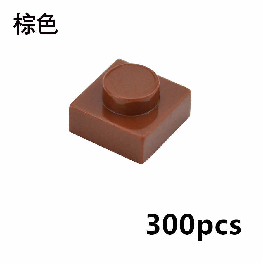 300pcs Thin 1x1 Dots 3024 DIY for Lego Kits Wall bricks Building Blocks Set | The Drift Art Co. 23