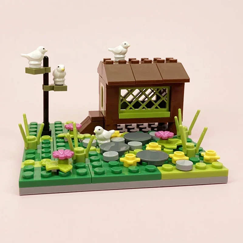 Chicken kennel Pigpen Animal Garden Plant for Lego Sets Building Blocks Sets DIY | The Drift Art Co. 13