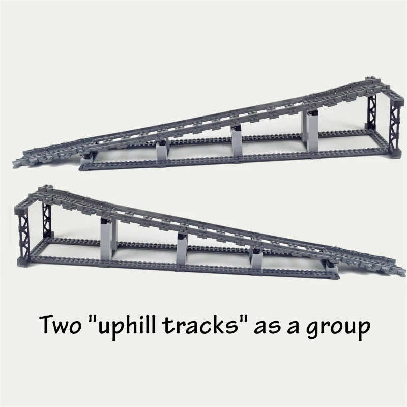 City Rail Flexible Tracks for LEGO Kit Train Building Blocks Sets DIY - 20 Sets! | The Drift Art Co. 25