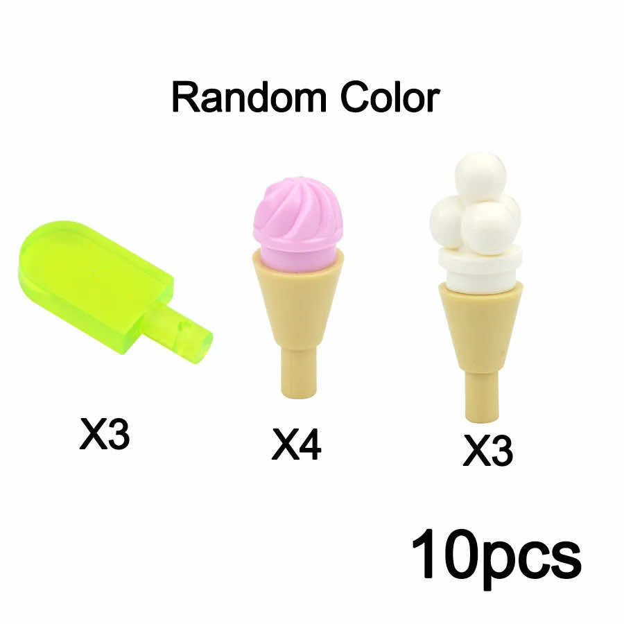 City Food Fish Apple Hot Dog Cake Pizza accessories for Lego Building Block Sets 52 | The Drift Art Co.