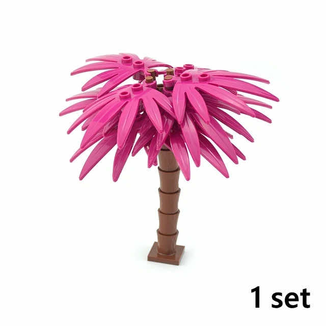 City Parts for LEGO Kits Tree Grass Flower River Base bricks Building Blocks DIY