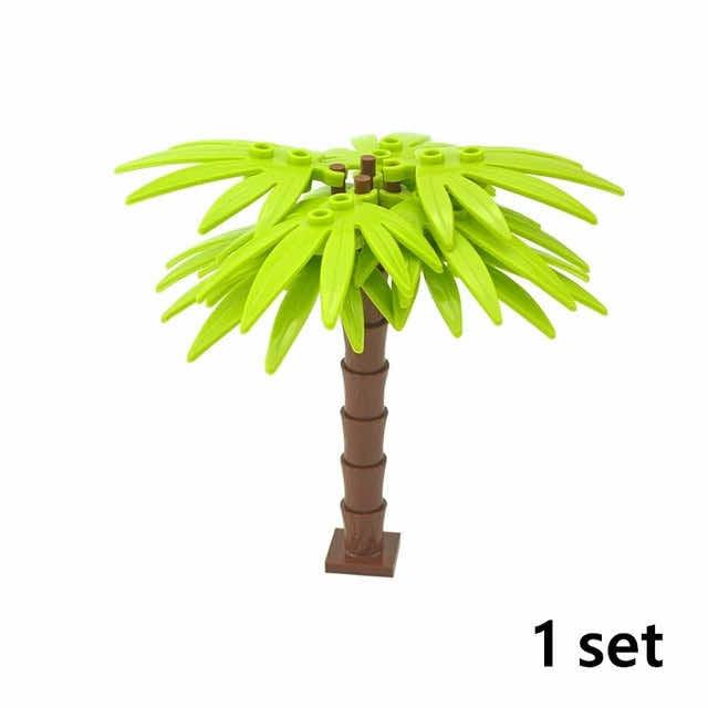 City Parts for LEGO Kits Tree Grass Flower River Base bricks Building Blocks DIY
