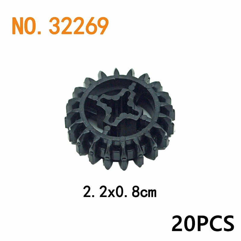 Technic Parts for Lego Kits 92693 32494 Train Car Gear Building Blocks Sets DIY | The Drift Art Co. 26
