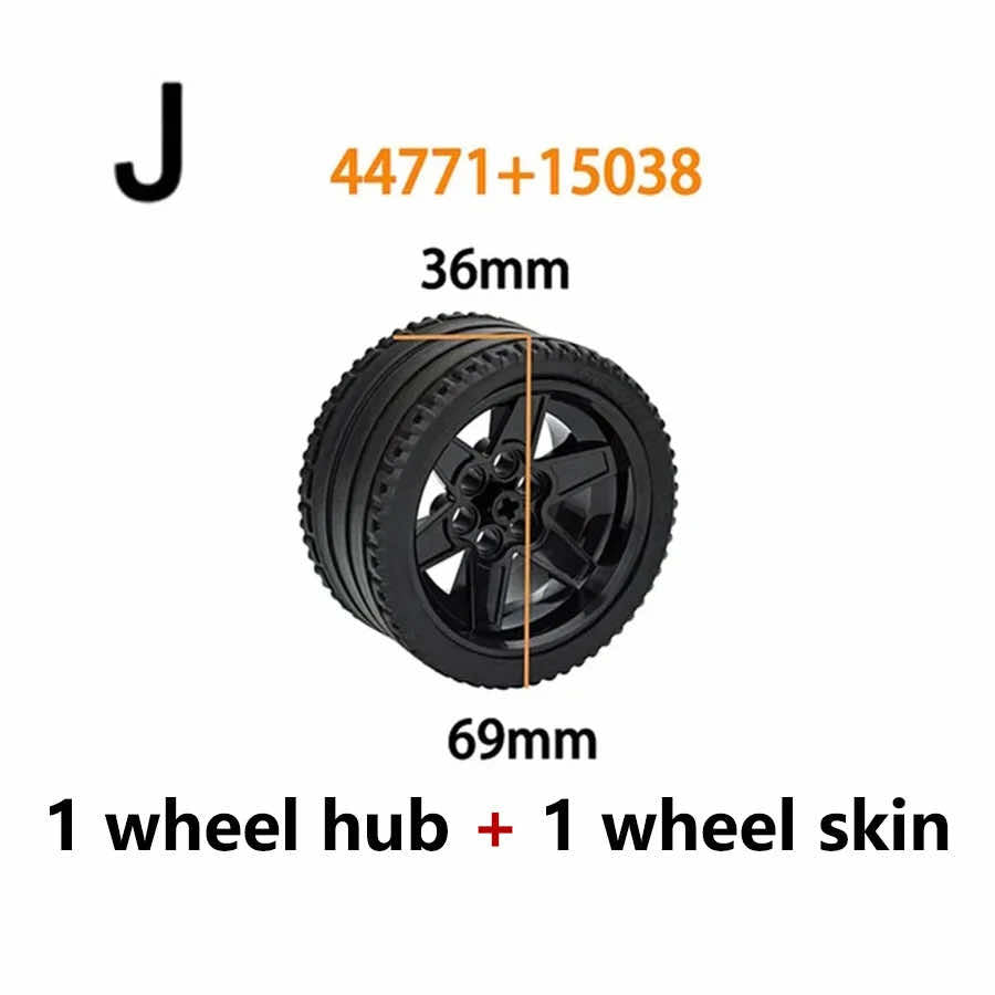 Tire Wheel Car Motorcycle Technic Parts for Lego Building Blocks Model Sets DIY