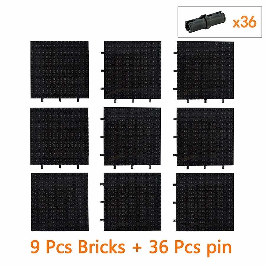 Placas base Technic 4/3 MOC Dots 65803 16x16 Para kits LEGO Bloques de construcción DIY