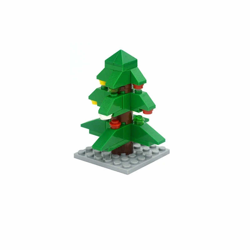 Escritorio con forma de árbol de Navidad, mesa de billar, sofá, juego de bloques de construcción Lego