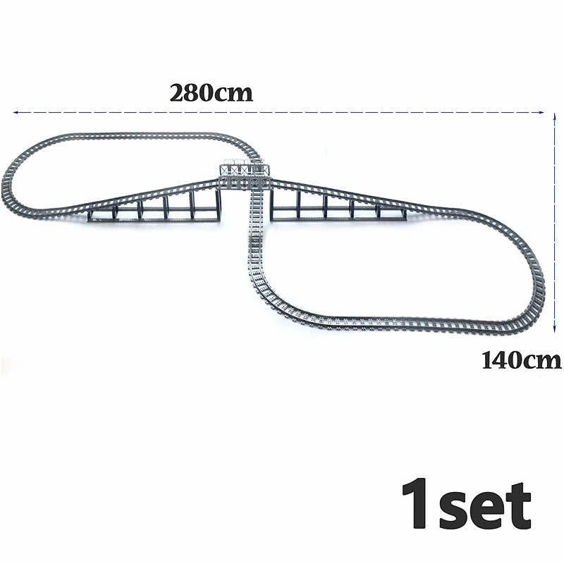 City Rail Flexible Tracks for Lego Kit Train Building Blocks Sets DIY - 20 Sets! | The Drift Art Co. 20