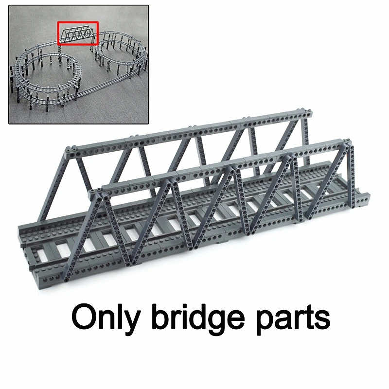 City Rail Flexible Tracks for Lego Kit Train Building Blocks Sets DIY - 20 Sets! | The Drift Art Co. 23