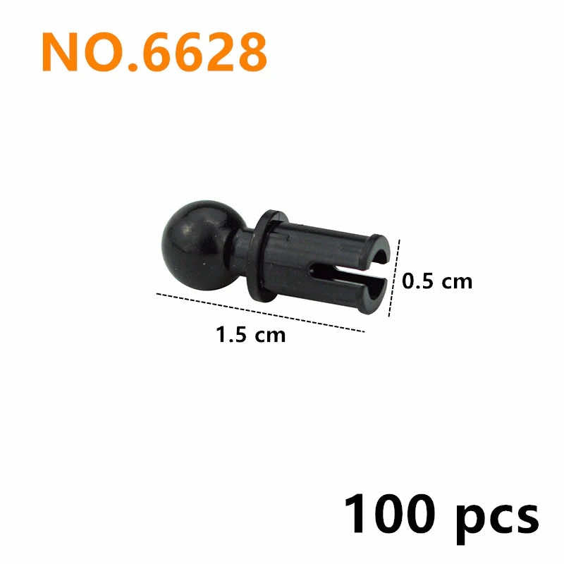Piezas técnicas para kits Lego Pasador de clavija Eje transversal 2780 3673 Juego de bloques de construcción DIY