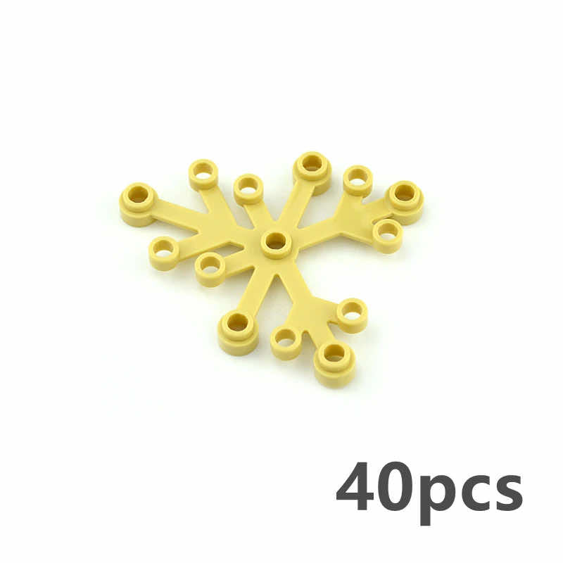 Pièces de ville pour kit 2417 2423 Arbre Herbe Feuilles Fleur Briques Blocs de construction DIY