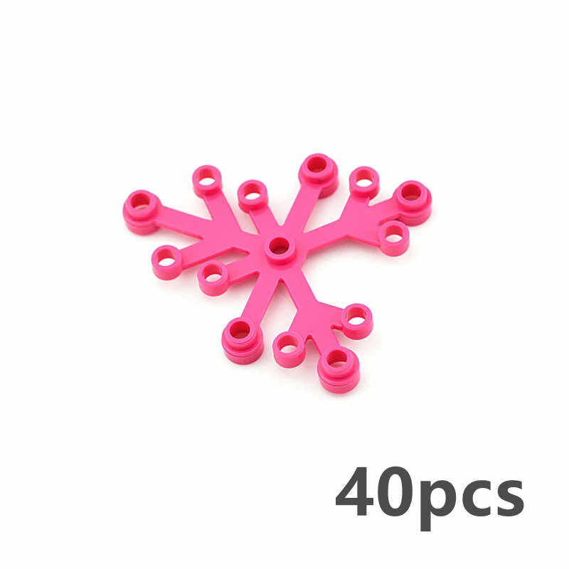 Pièces de ville pour kit 2417 2423 Arbre Herbe Feuilles Fleur Briques Blocs de construction DIY