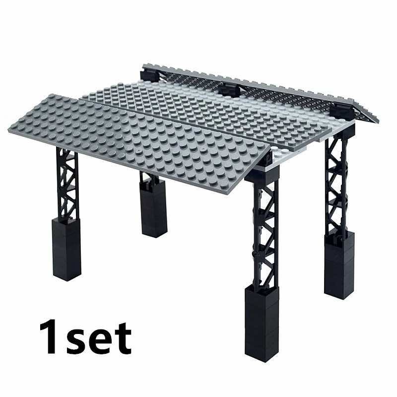 Bridge Tracks w/ Rock for Lego Kit Train Building Blocks Sets DIY - 20 Sets!