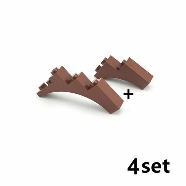 Pièces de ville pour kit 2417 2423 Arbre Herbe Feuilles Fleur Briques Blocs de construction DIY