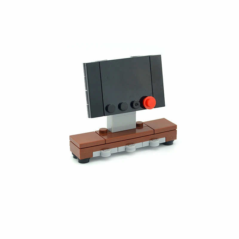 Escritorio con forma de árbol de Navidad, mesa de billar, sofá, juego de bloques de construcción Lego